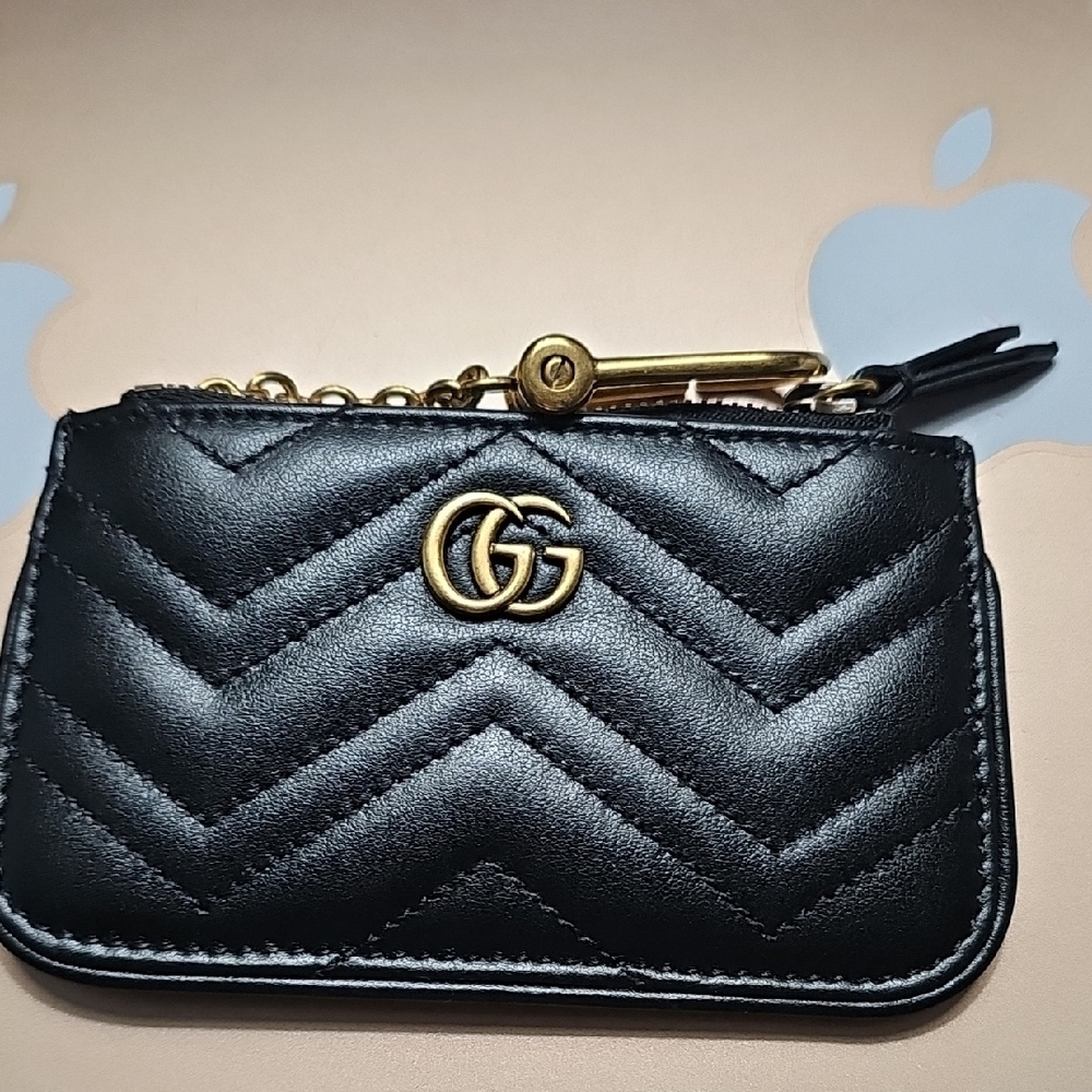 Gucci Black and Gold Key & Card Holder - Picture 10 of 14